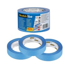 Multi Surface Premium Masking Tape Pack of 3 24 mm x 41 m Scotch Adhesive Blue