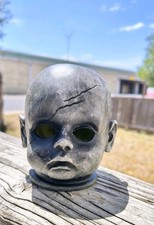 Light-Up Halloween Zombie Baby Doll Head decor spooky