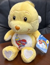Care Bear Cousins Playful Heart Monkey Plush Yellow Rare 2002 New With Tags 7  