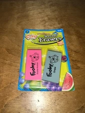 NEW Foohy Scented Smelly Eraser 2 Pack Watermelon Grape 2000s School Supply Vtg