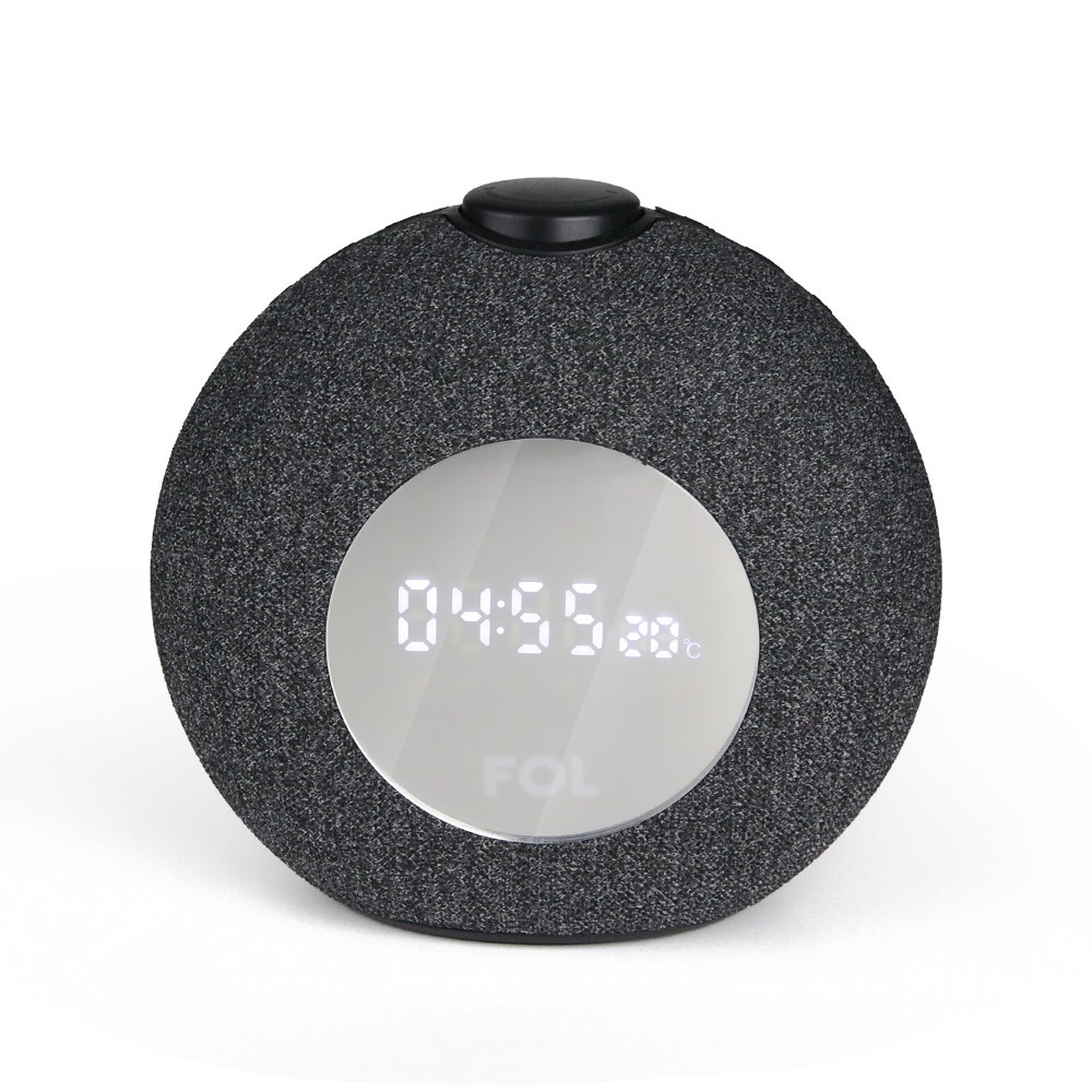 speaker bluetooth sleep alarm clock temperature high-quality sounds rechargeable