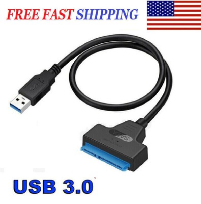 Data Connector USB 3.0 to 2.5'' Adapter SATA USA HDD Hard Disk Drive Cable