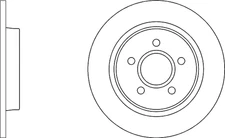 Solid Brake Discs and Pads Rear Proformer PBD8054+PBP7651 fits FORD FOCUS C-MAX