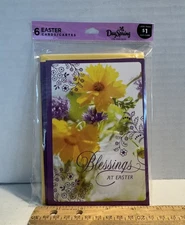 Hallmark DaySpring Easter Card 6  Pack + Yellow  Envelopes