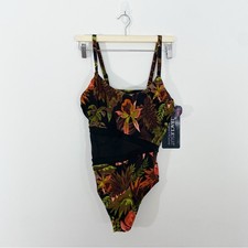 MIRACLESUIT NWT 14 Botanico Lyra Floral One Piece Slimming Shaping Swimsuit
