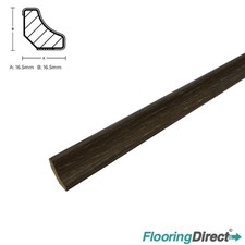 Natural Oak Effect 10x Laminate Floor Scotia Beading 2.4m Metre Length 30 Colour