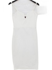 Evita Bodycon Midi Dress UK10 in White