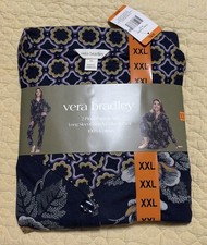 Vera Bradley 2 Piece Pajama Lounge Set Long Sleeve 2XL XXL Pant Cozy NWT