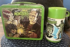 Vintage 1979 Universal Movie Monsters Metal Lunchbox & Thermos