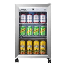 Equator 2.3cf Outdoor/Indoor Refrigerator IPX4 SS Builtin/FS 85 Cans Quiet 42dB