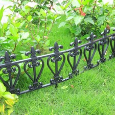 Backyard Garden Picket Fence Flower Plant Border Edging Small DIY Outdoor Decor