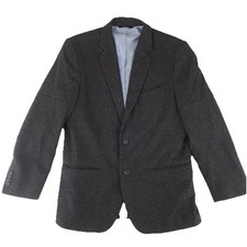 Banana Republic Wool Blend Sport Coat Blazer Mens 42 Slim Regular Gray Speckled