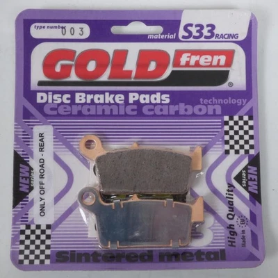 Plaquette de frein Gold Fren pour Moto Yamaha 125 YZ 2T 1998 à 2000 ARG / K/L/M - Photo 1/2