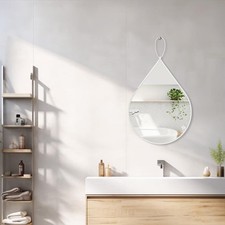 Small Irregular Wall Mirror with Metal Framed Teardrop Mirrors for Wall Decorat