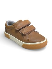 CAT JACK Faux Leather Cognac Sneakers Toddler Boy s size 5