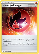 Hitze-Feuer-Energie / Pokémon Karte / Deutsch / Flammende Finsternis / 174/189 /