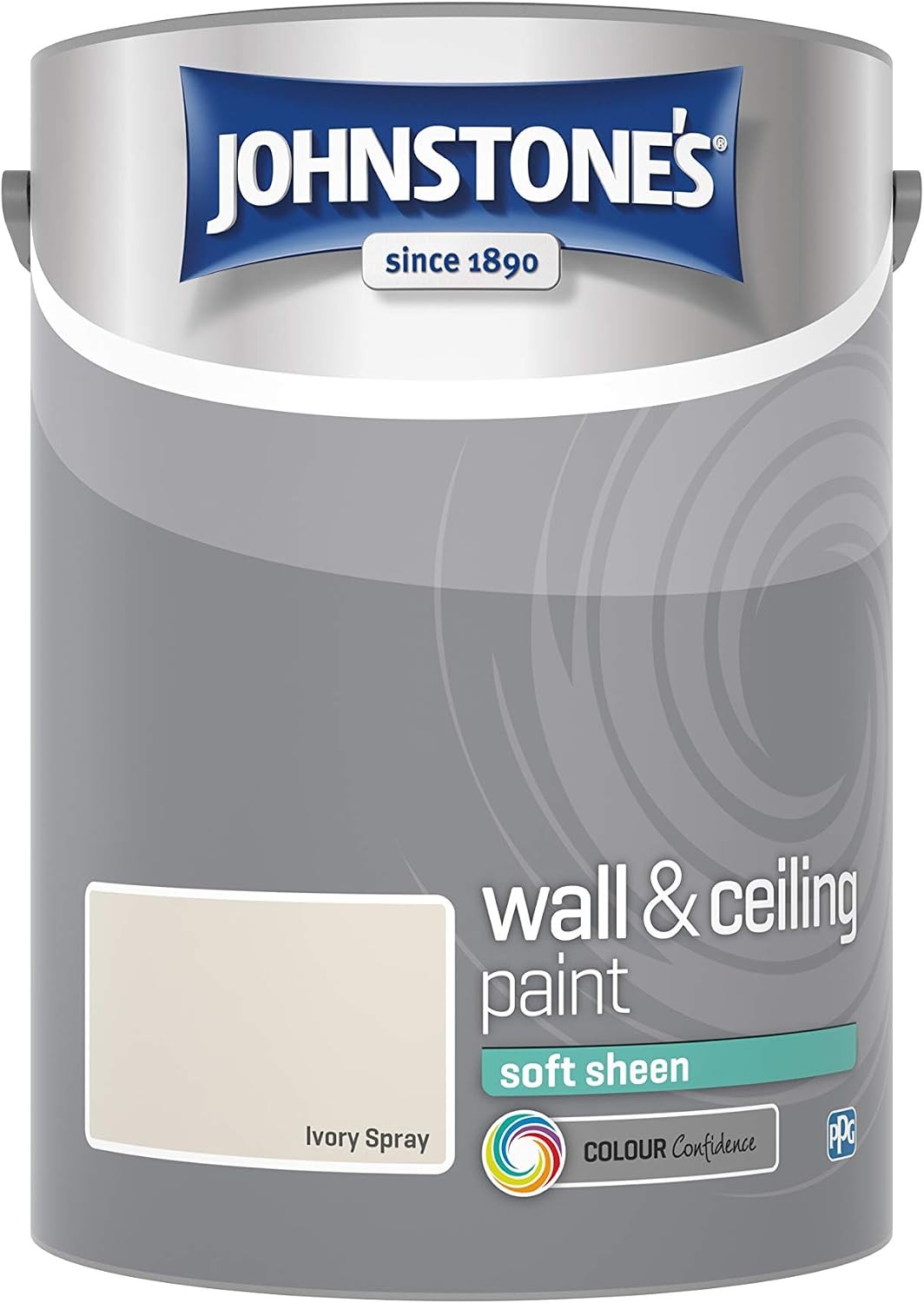 B&Q -  Wall & Ceiling Ivory Spray Soft Sheen Paint5L - Image 2