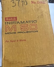Vintage Kodak Instamatic M50 Super 8 Movie Projector w/ Original Box For Parts