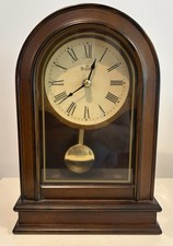 Bulova Traditional  Wooden Pendulum Mantel Cl...