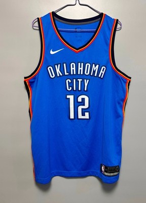 OKLAHOMA CITY THUNDER OKC #12 ADAMS BASKETBALL NBA NIKE NBA SHIRT JERSEY XL BLUE