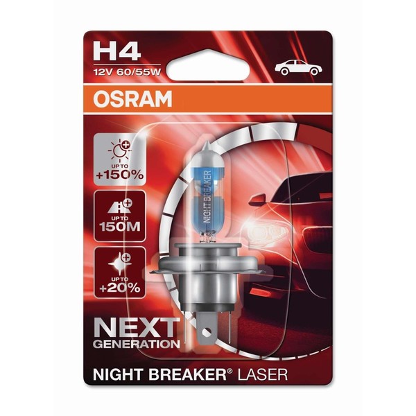Osram H4 12V GlüHlampe Fernscheinwerfer P43T 60/55 64193NBL Autolampe-image
