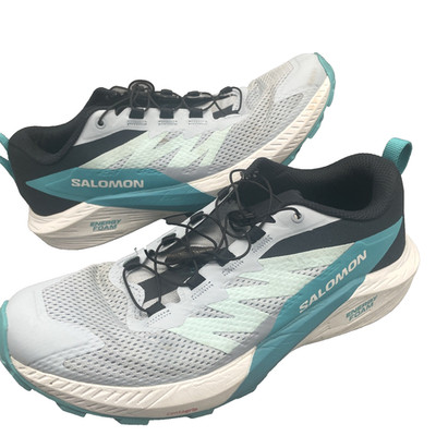 Salomon womens running shoe size 10M Sense Ride 5 Cashmere Blue Conta Grip Sole