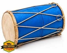 Indian Bazaar Dholak Drum Set Handmade Wood Leather