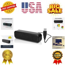 Upgraded USB Computer /Laptop Speaker with Stereo Sound  Enhanced Bass, Por...