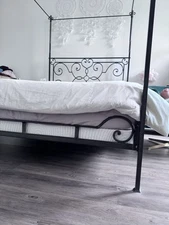 Charles Roger’s Canopy Iron queen size Bed