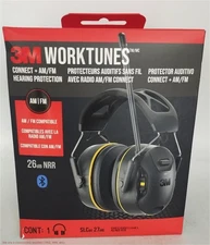 3M Company WorkTunes Connect AM-FM Wireless Hearing Protector with Bluetooth ...
