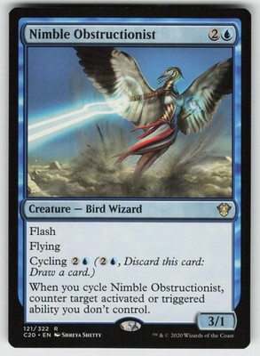 Nimble Obstructionist Commander 2020 121 R NM MTG