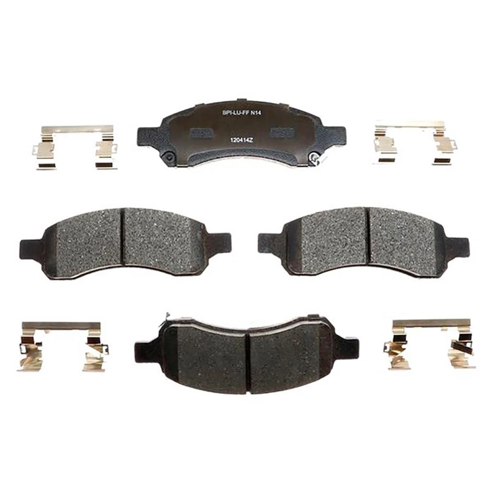 Rotores de freno delanteros + pastillas de freno de cerámica y herrajes para Buick Rainier 2006-2007 Foto 2 de 4