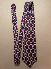 Countess Mara Mens Silk Necktie Burgundy Blue...