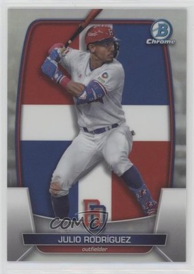 2023 Bowman Chrome WBC Flag Variations Refractor Julio Rodriguez Rodríguez 1dm4