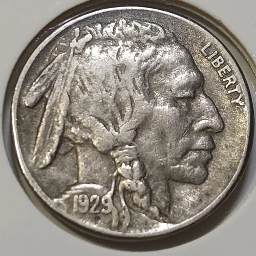 1929-S Buffalo Nickel - VF+ **Semi-Key: 7,754,000 Minted**