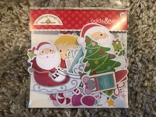 NEW Doodlebug Design Inc. Night Before Christmas Odds & Ends Die Cut Pieces