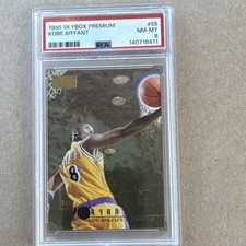 Kobe Bryant rookie card SkyBox 1996-97 Premium #55 Los Angeles Lakers PSA 8 . rookie card picture