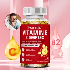Vitamin B Complex Supports Brain And Nerve Health Improve Concentration And Mood