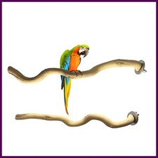 Tenedor de madera Natural para loros, rama, percha, jaula para p jaros, columpio