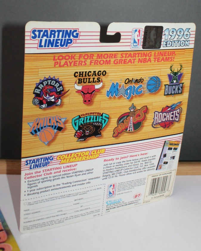Starting Line Up NBA Hakeem Olajuwon Basketball Action Figure Toy