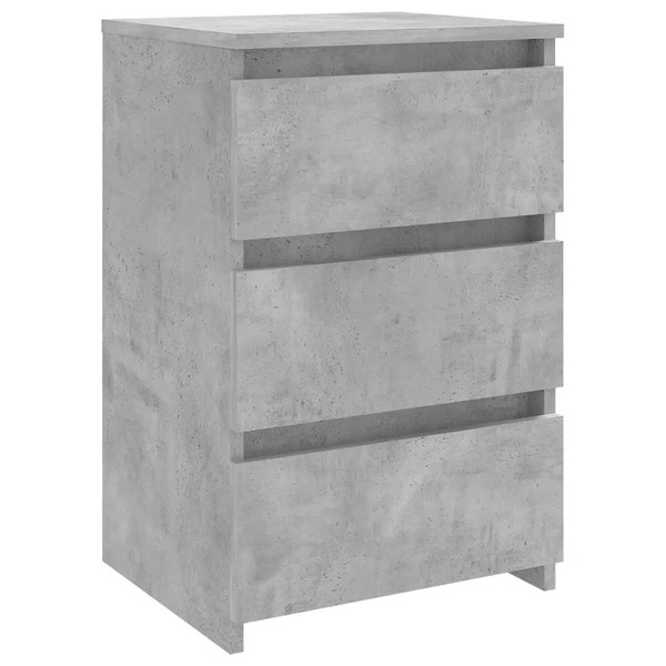 Nachttisch Betongrau 40X35X62,5 Cm Holzwerkstoff Kommode Schlafzimmer-image