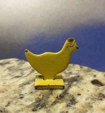 Vintage SM Cast Iron Fairground NRA Chicken Knock Down Silhouette Toy Target USA
