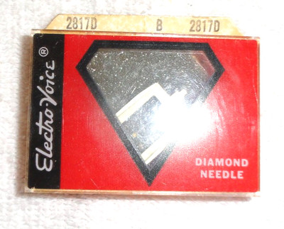 ELECTRO VOICE DIAMOND NEEDLE  #2817D Original Box New Old Stock Stereo
