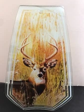 OK Lighting 24” Touch Lamp Replacement Glass 1 Panel: Deer Buck