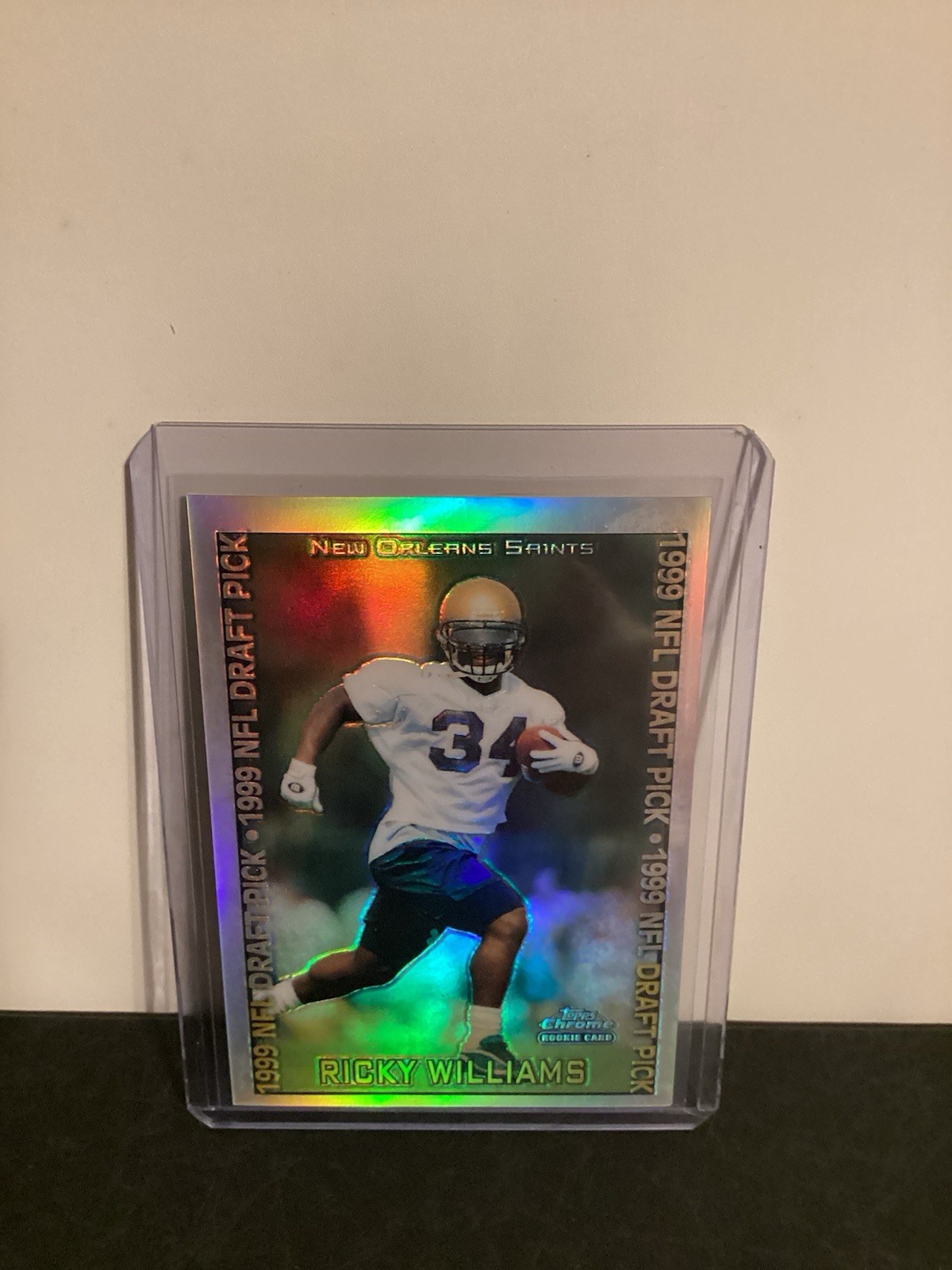 1999 Topps Chrome - 1999 NFL Draft Pick Ricky Williams #135 Refractor (RC)