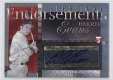 2005 Topps Pristine Legends Personal Endorsements Darrell Evans Auto 1t3