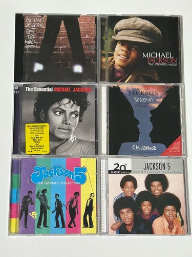 Michael Jackson / Jackson 5 - 6 Cd Lot - Off The Wall, Stripped Mixes, Essential