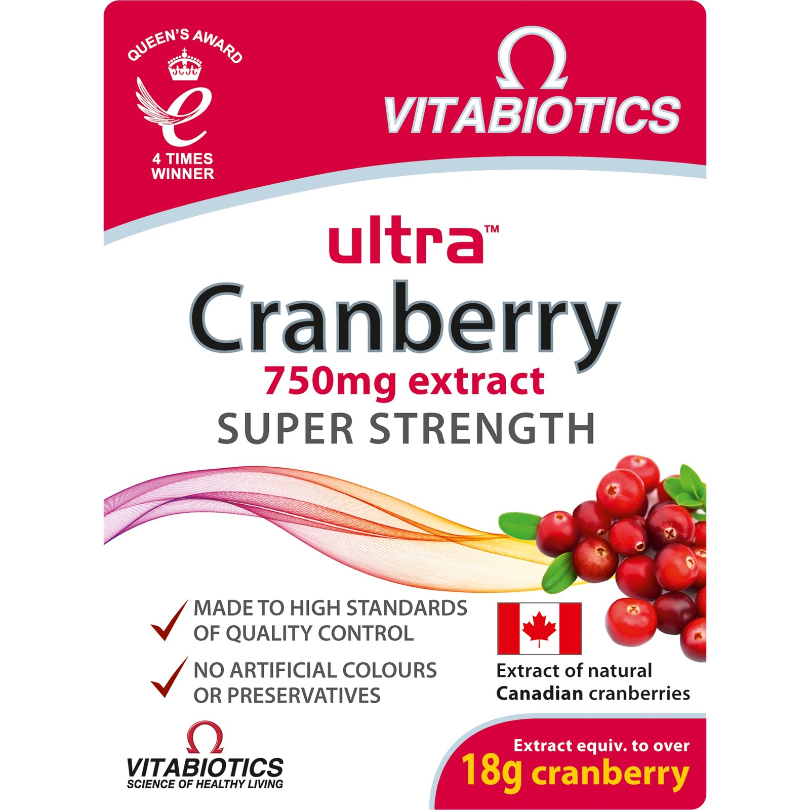 2x Vitabiotics Ultra Cranberry 750mg Extract Super Strength 30 Tablets - Image 11