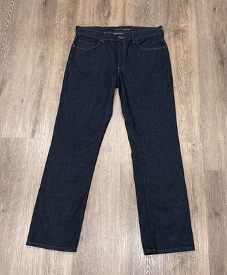 Mott & Bow Jeans Mens 34X32 Straight Leg Dark Wash