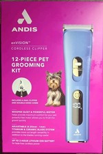 ANDIS enVISION CORDLESS DOG CLIPPER 12 PIECE ...